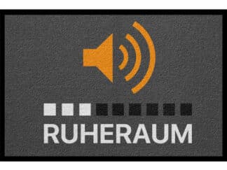 Fußmatte Design Lustig: Speaker "Ruheraum"