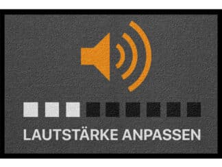 Fußmatte Design Lustig: Speaker off "Lautstärke anpassen"