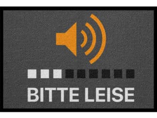 Fußmatte Design Lustig: Speaker off "Bitte leise"