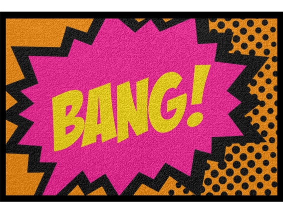 0030_BANG Fußmatte Design Bunt Lustig