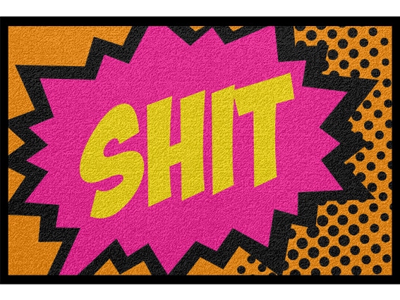 0036_SHIT Fußmatte Design Bunt Lustig