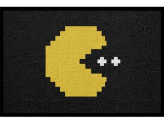 Fußmatte Gamer Pacman Icon gelb