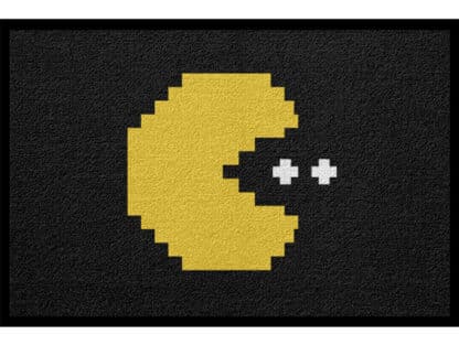 Fußmatte Gamer Pacman Icon gelb