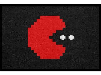 Fußmatte Gamer Lustig Pacman rot