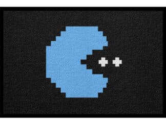 Fußmatte Gamer Lustig Pacman blau