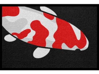 Fußmatte Tier Fisch Koi rot