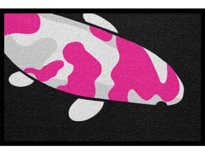 Fußmatte Tier Fisch Koi pink