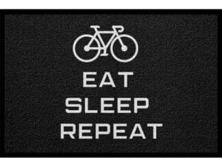 Fußmatte Fahrrad Eat Sleep Repeat