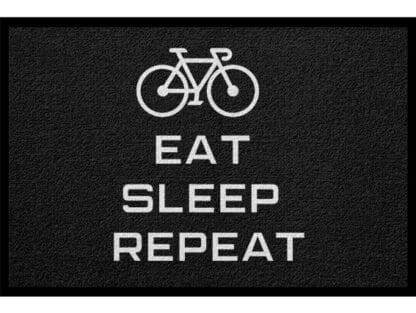 Fußmatte Fahrrad Eat Sleep Repeat