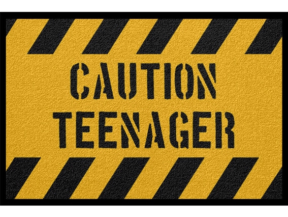 Lustiger Fußabstreifer - Caution Teenager